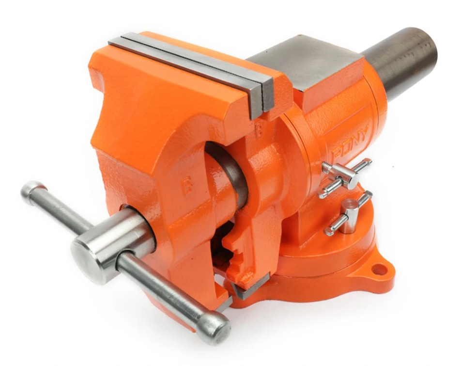 Zverák otočný v dvoch osiach PONY JORGENSEN Heavy Duty - rozpätie čeľustí 125mm