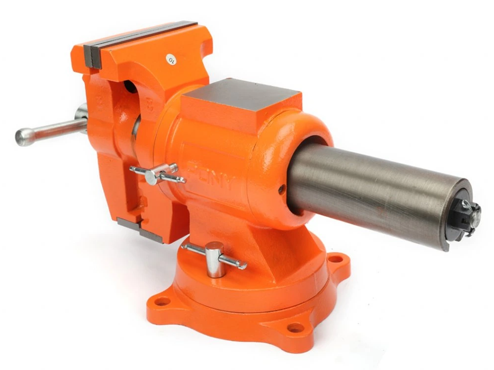 Zverák otočný v dvoch osiach PONY JORGENSEN Heavy Duty - rozpätie čeľustí 125mm