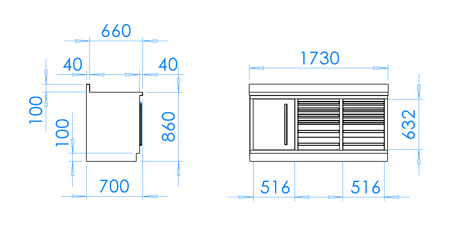 dílenský ponk - 12 - antracit