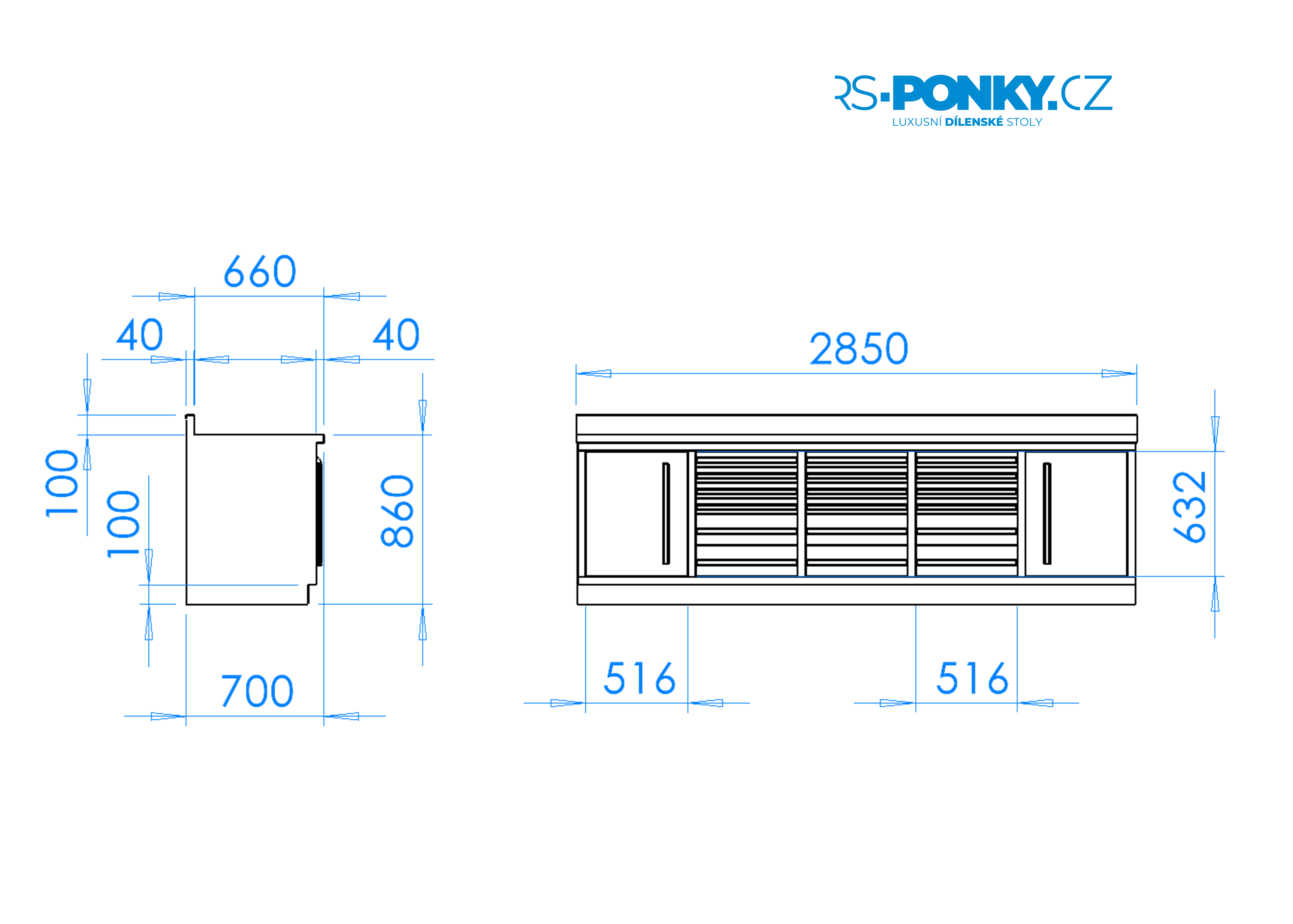dielenský ponk - 18 - blue